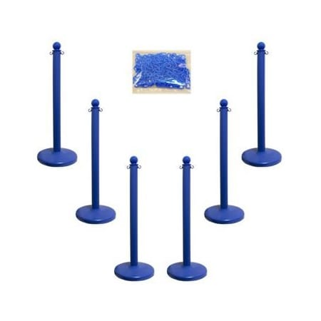 Accuform MEDIUM DUTY STANCHION POSTS COLOR PRC209BU PRC209BU